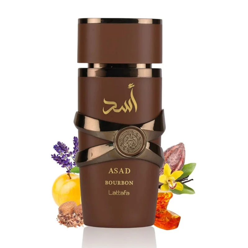 Lattafa Asad Bourbon EDP 100 ml Unise- Inspirado en Azzaro The Most Wanted