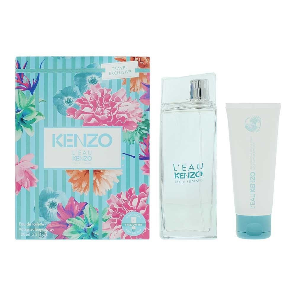 Kenzo L'eau Pour Femme 100ml EDT & Body Lotion 75ml  Set