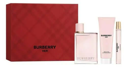 Burberry Her Set 3 Pzs 100ml Edp + 10ml + BL 75ml Mujer