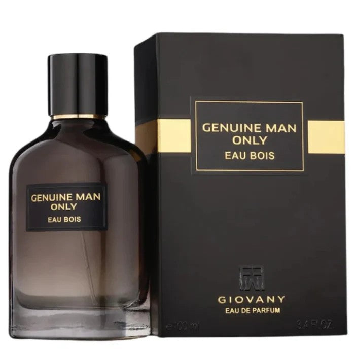 Genuine Man Only Eau Bois Fragrance World EDP 100ml Hombre