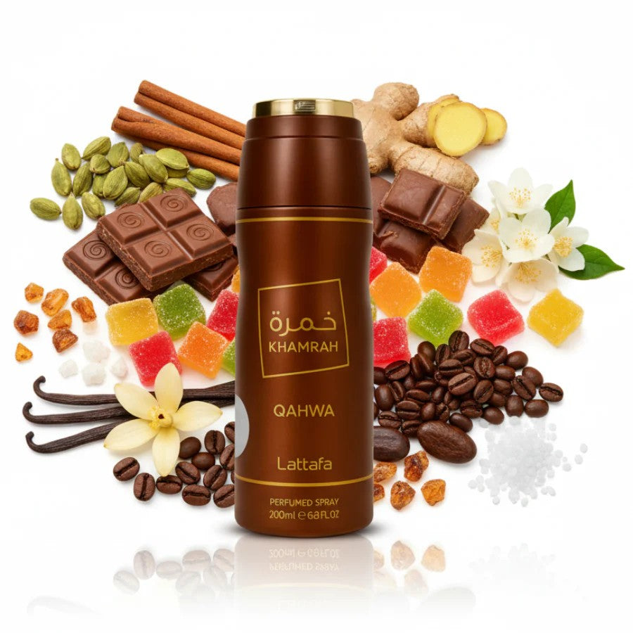 Lattafa Khamrah Qahwa Body Spray 200ML