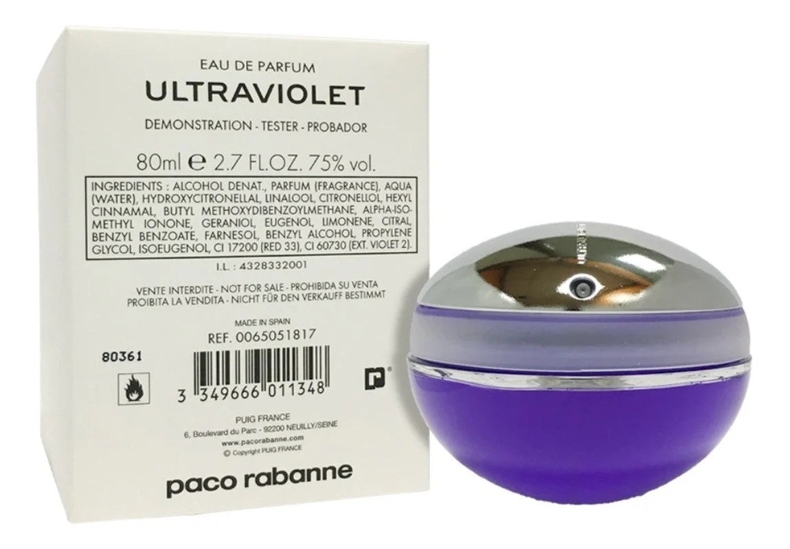 Paco Rabbane Ultraviolet Tester EDP 80ml Mujer